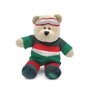 Starbucks 2019 Bear Plush Toy 8" Stuffed Teddy Green & Red 2019 Limited Ed 162nd